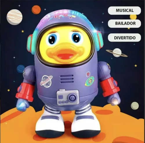 Astro-Pato Bailarín, juguete de astronauta con luces y música