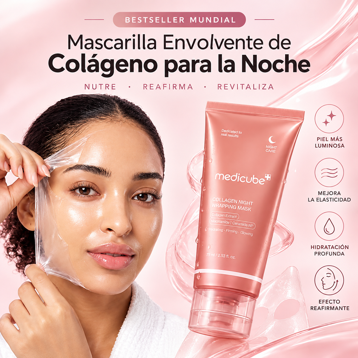 Mascarilla Nocturna de Colágeno: Firmeza e Hidratación Intensiva Mientras Duermes