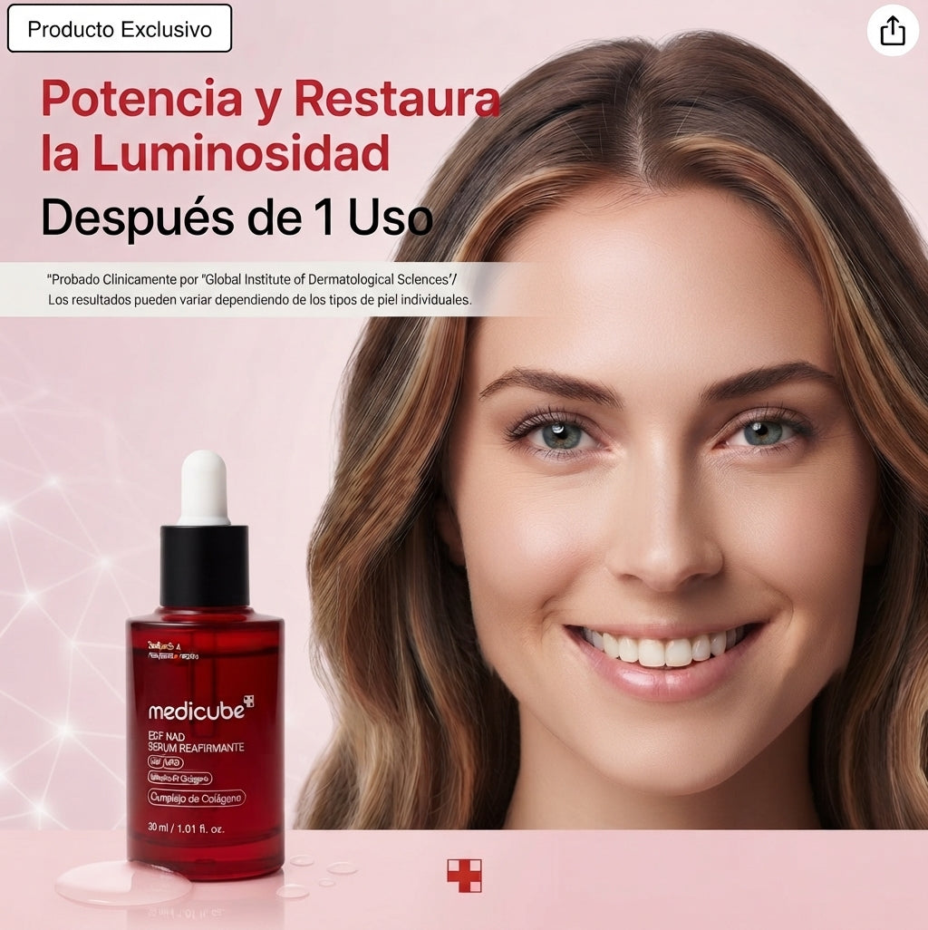 ✨ Sérum Facial EGF + NAD+: hidrata y devuelve luminosidad a tu piel.