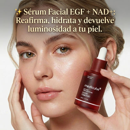 ✨ Sérum Facial EGF + NAD+: Reafirma, hidrata y devuelve luminosidad a tu piel.