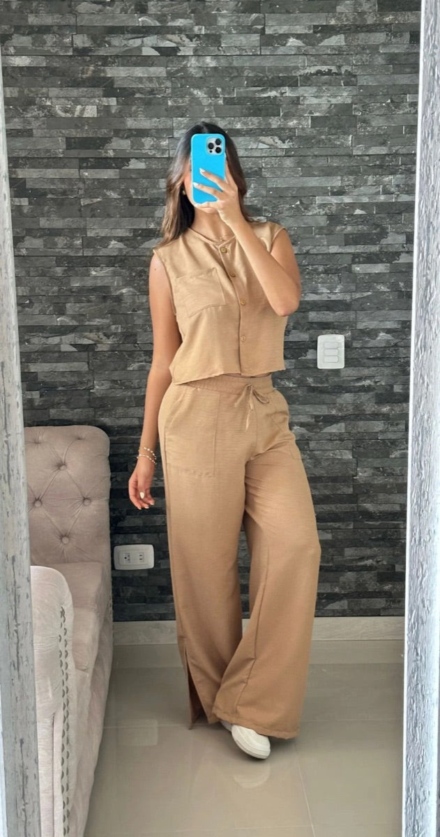 Conjunto Breeze camel